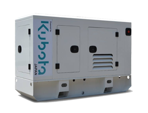 Kubota Diesel generators company with soundproof canopy silent genset